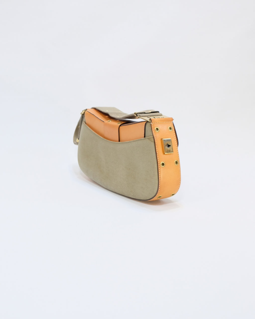 Dior Punk Street Chic Columbus Army Green Shoulder Bag