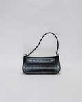 Ferragamo Gancini Black Leather Baguette