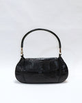 Prada Alligator Metal Handle Swing Bag