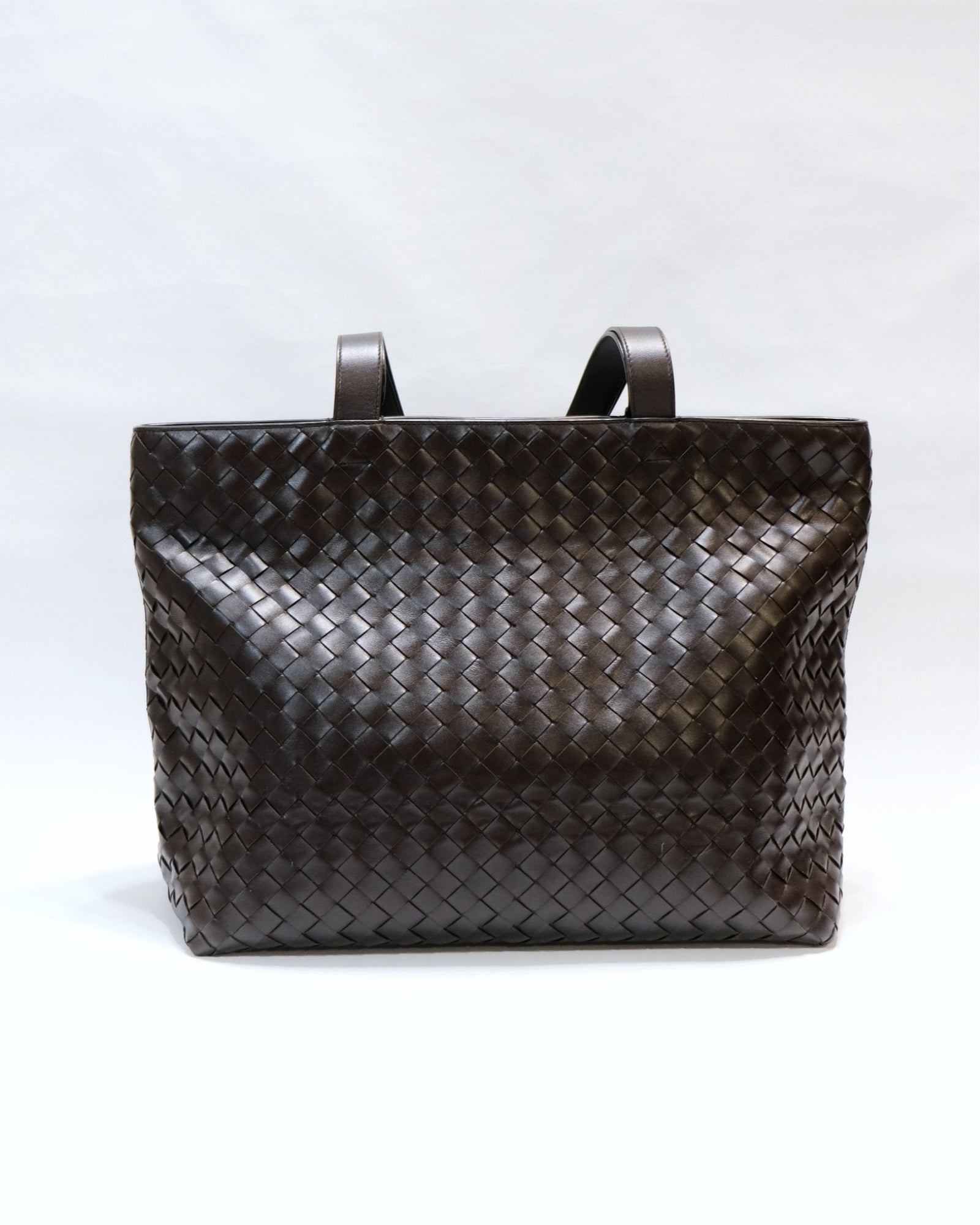 Bottega Veneta Intrecciato Leather Zipped Tote