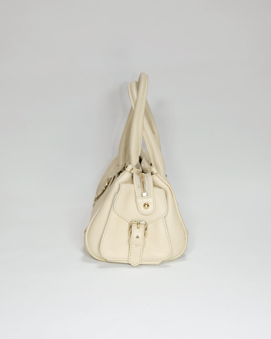 Vintage Rare Celine Ivory Triomphe Hangbag
