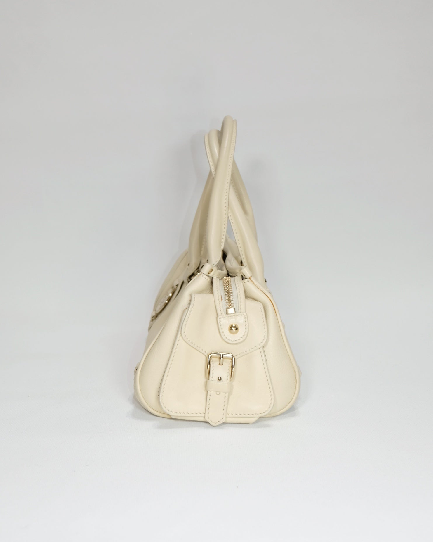 Vintage Rare Celine Ivory Triomphe Hangbag