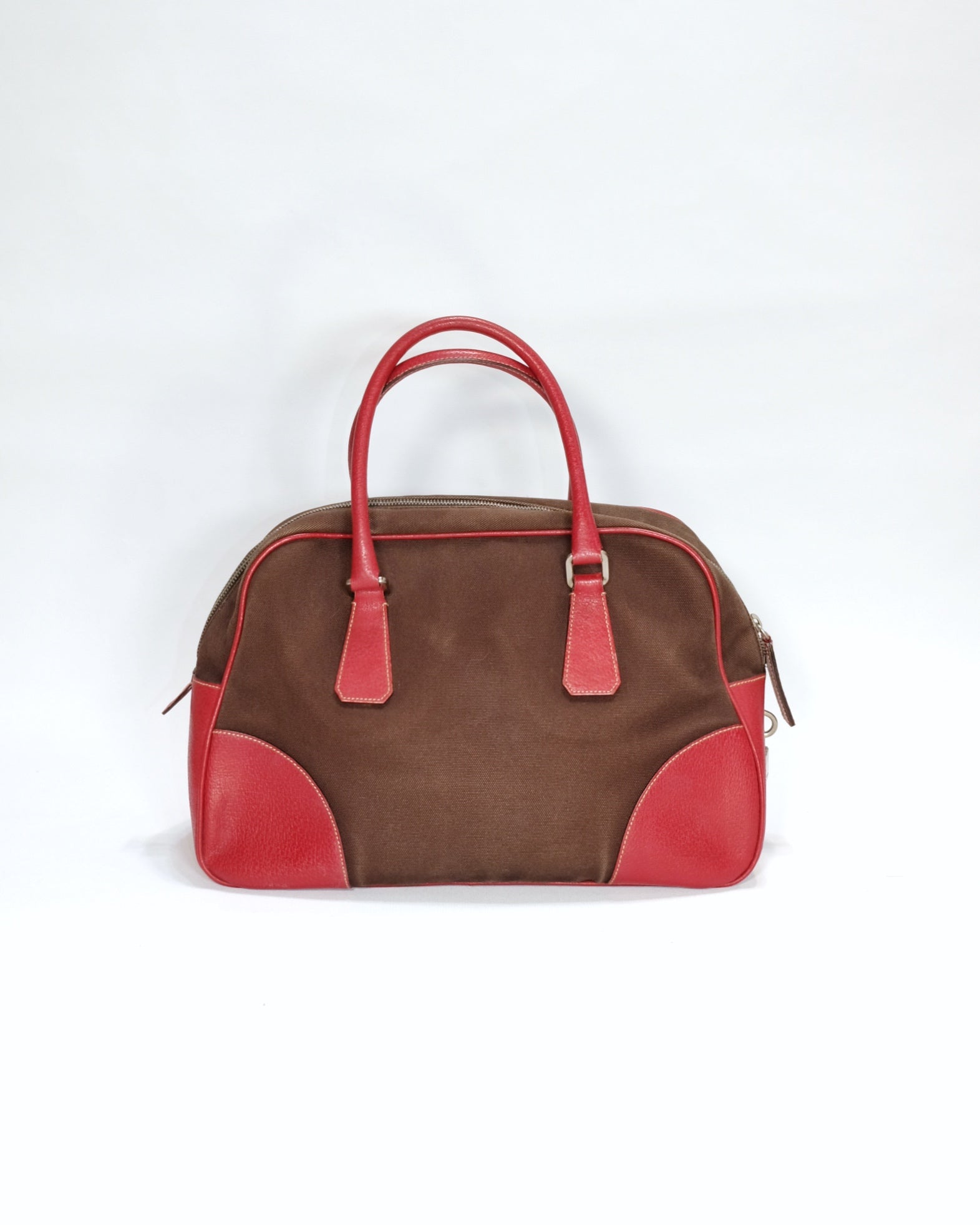 Prada Red Bowling Bag