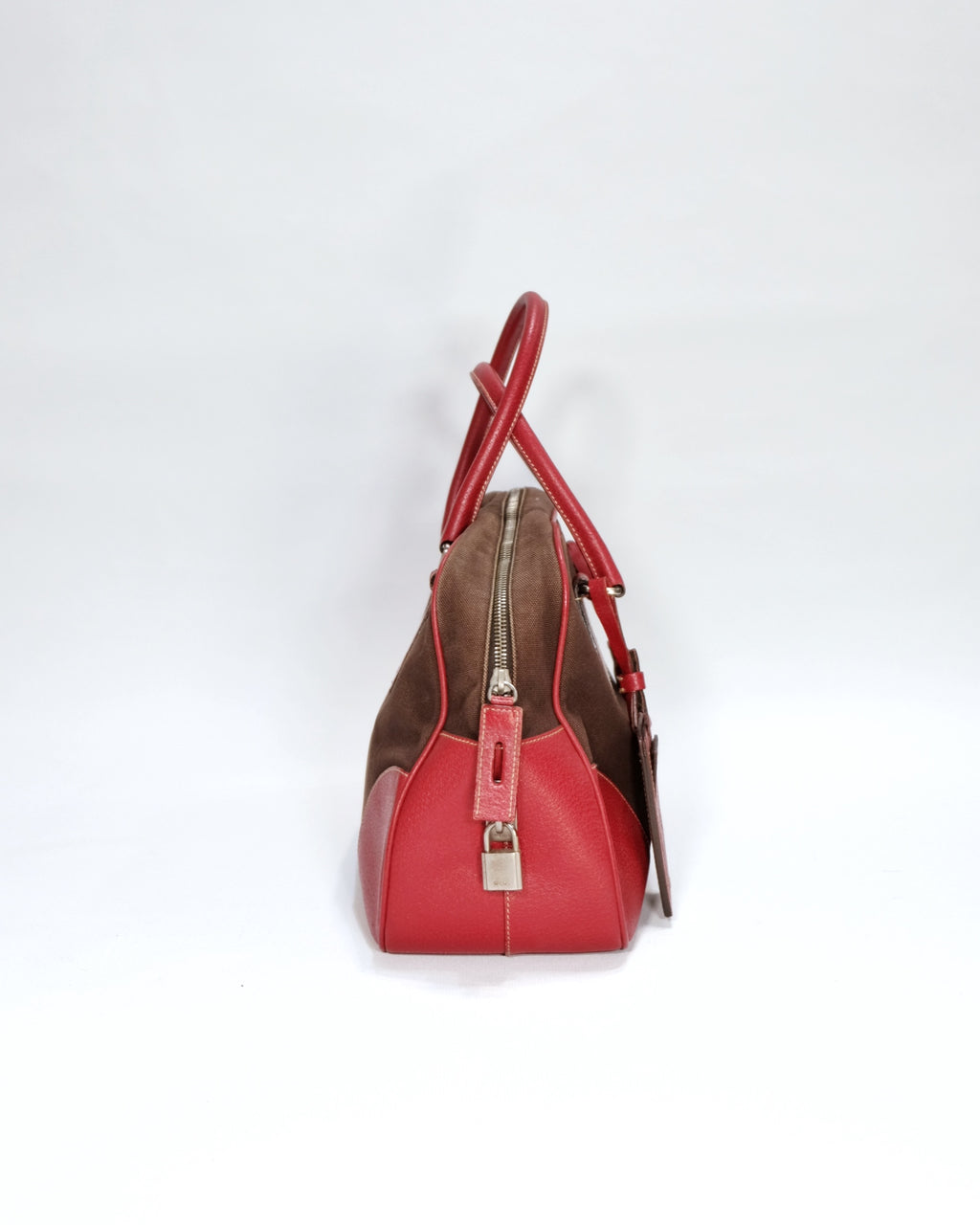 Prada Red Bowling Bag
