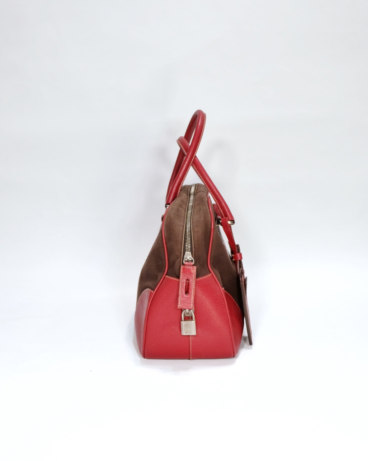 Prada Red Bowling Bag