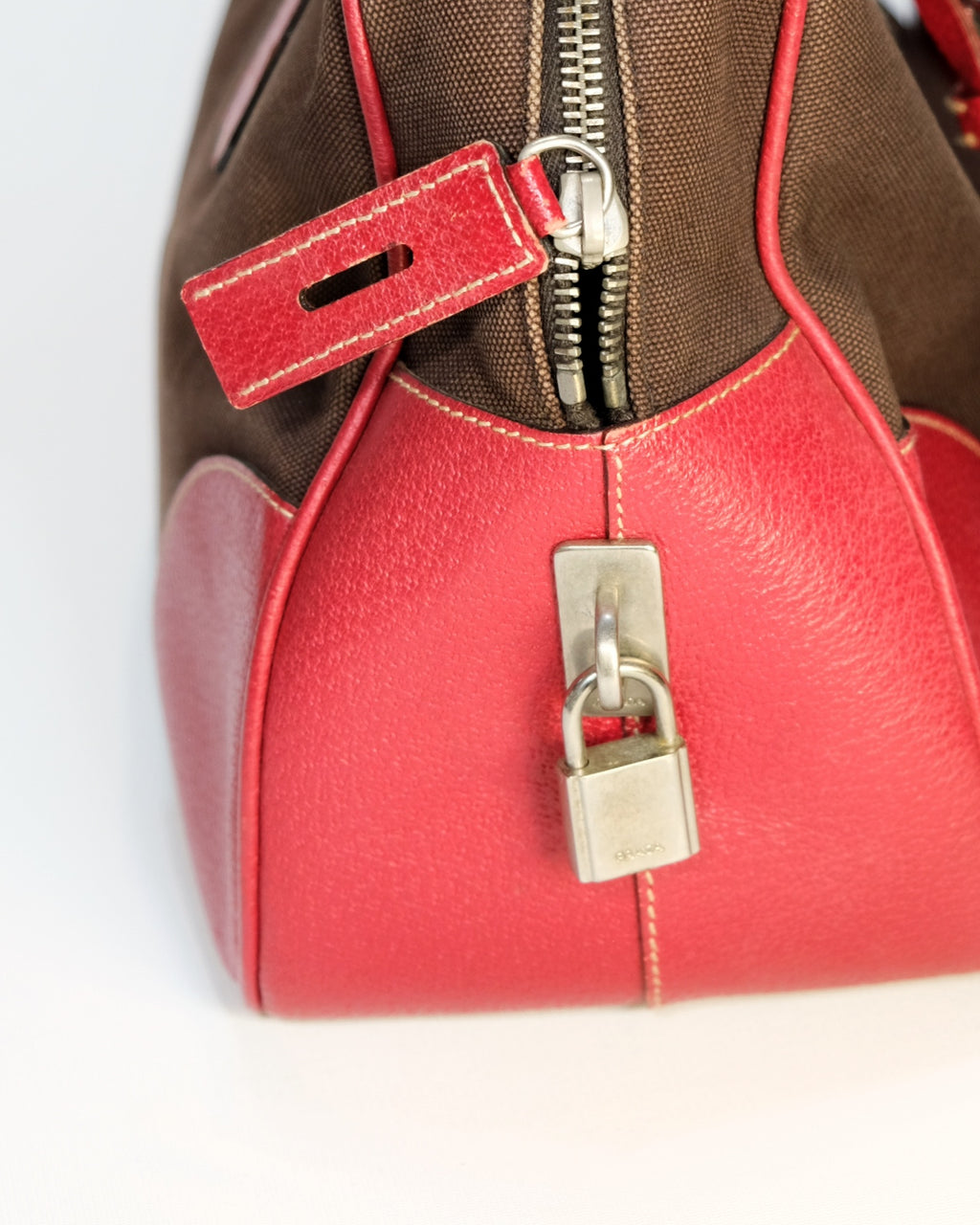 Prada Red Bowling Bag