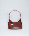 Ferragamo Vintage Red Asymmetrical Hobo