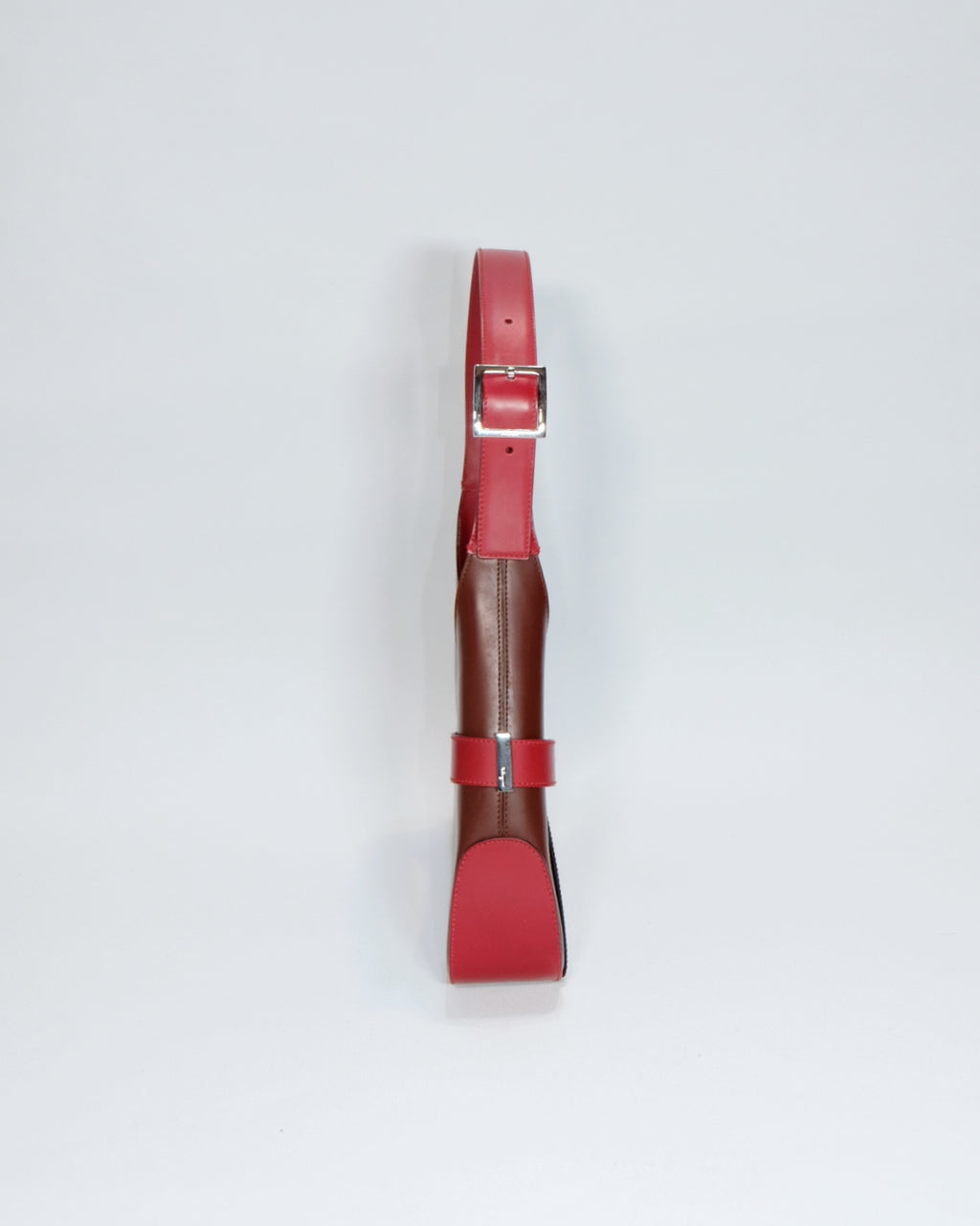 Ferragamo Vintage Red Asymmetrical Hobo