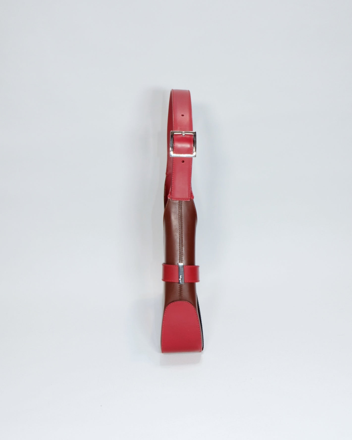 Ferragamo Vintage Red Asymmetrical Hobo