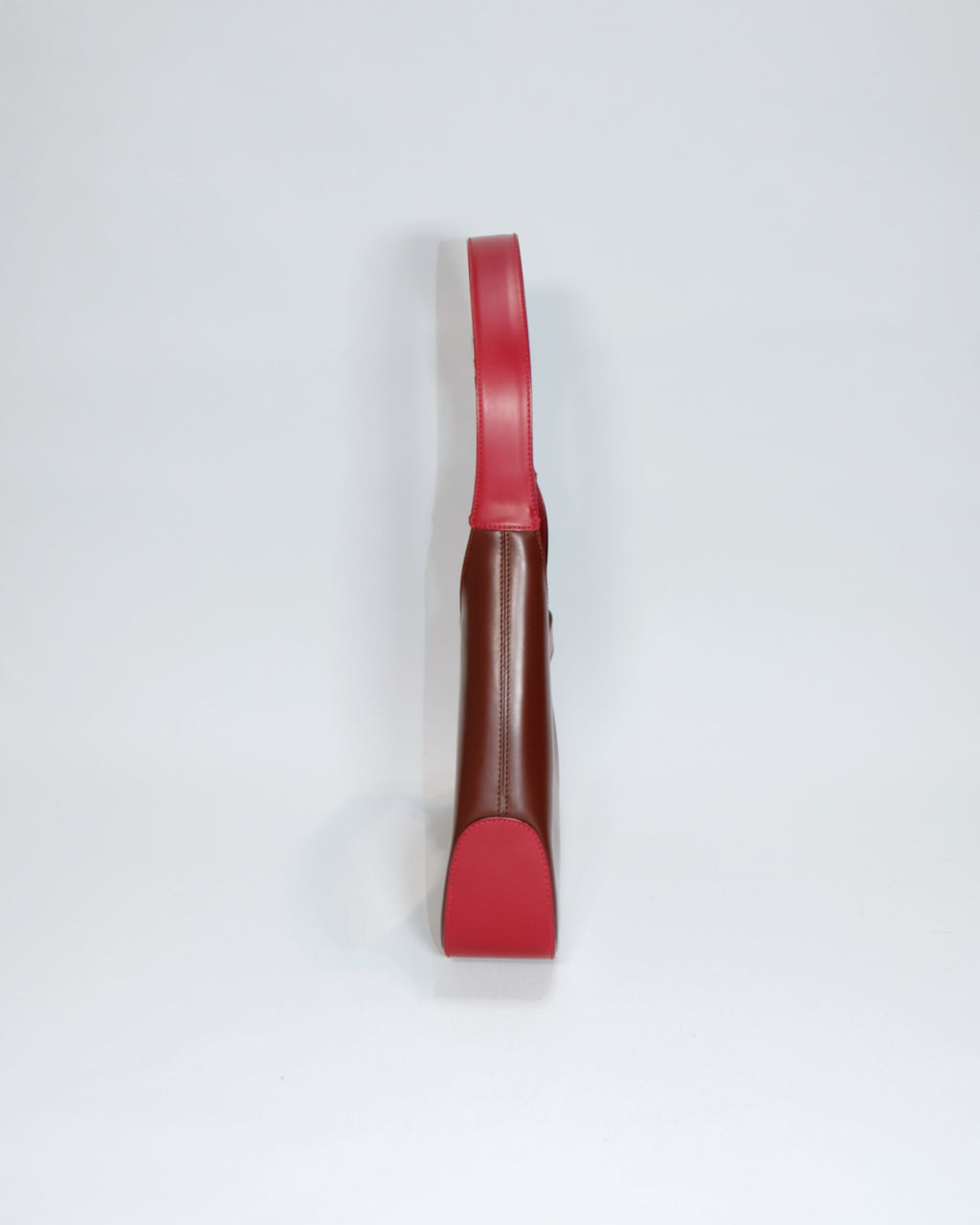 Ferragamo Vintage Red Asymmetrical Hobo