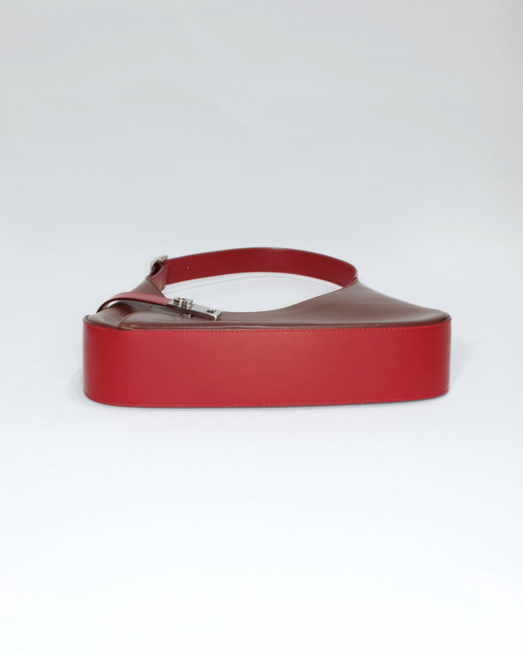Ferragamo Vintage Red Asymmetrical Hobo