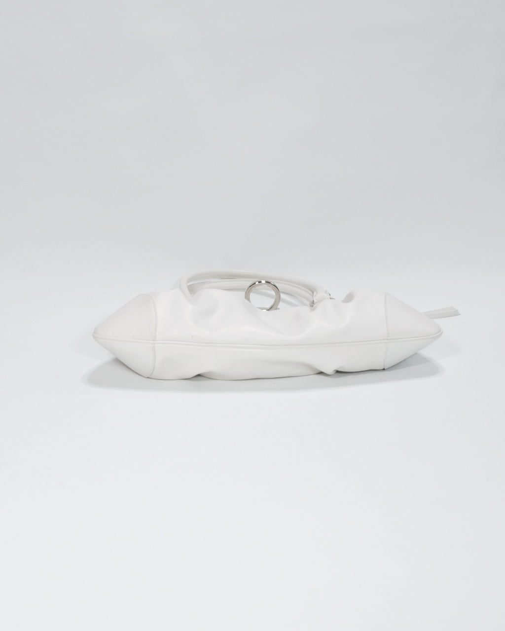 Vintage Ferragamo White Marisa Gancini Shoulder Bag