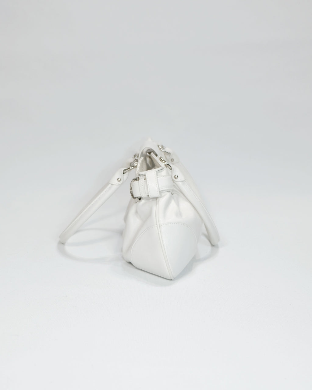 Vintage Ferragamo White Marisa Gancini Shoulder Bag