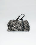 Vintage Dior Trotter Oblique Boston Handbag with Charms