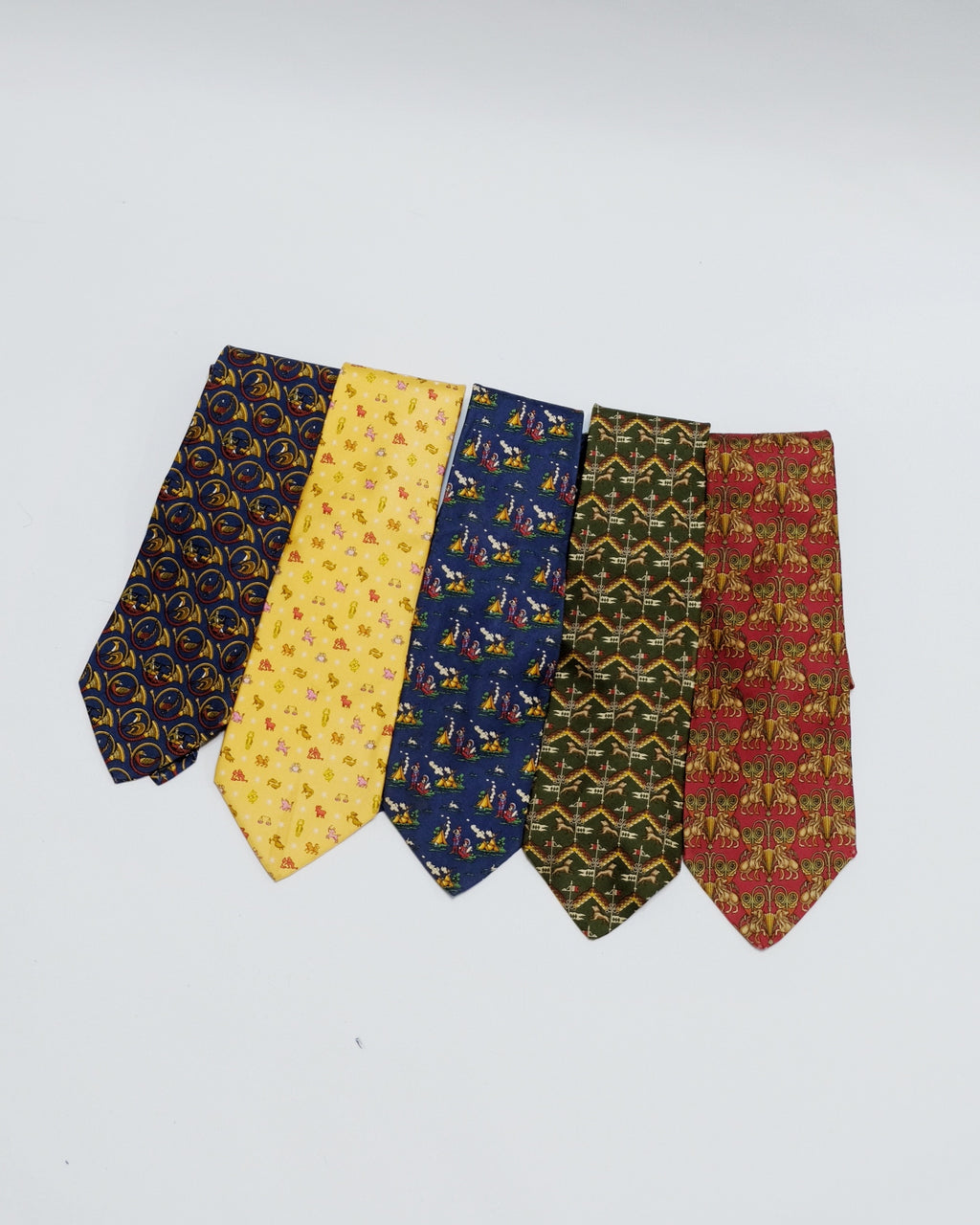 Ferragamo Vintage Silk Ties