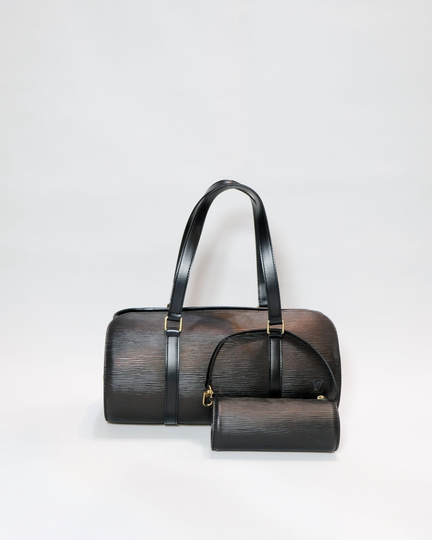 Louis Vuitton EPI Soufflot Bag with Mini Pouch