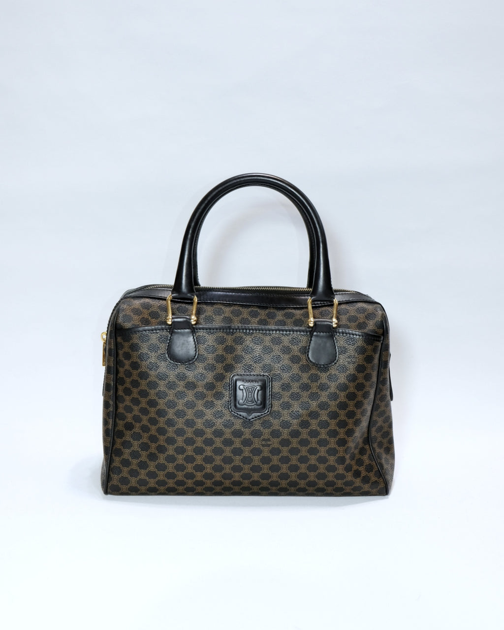 Celine Black Macadam Boston Bag