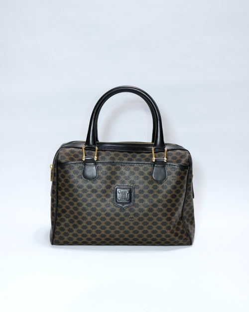 Celine Black Macadam Boston Bag