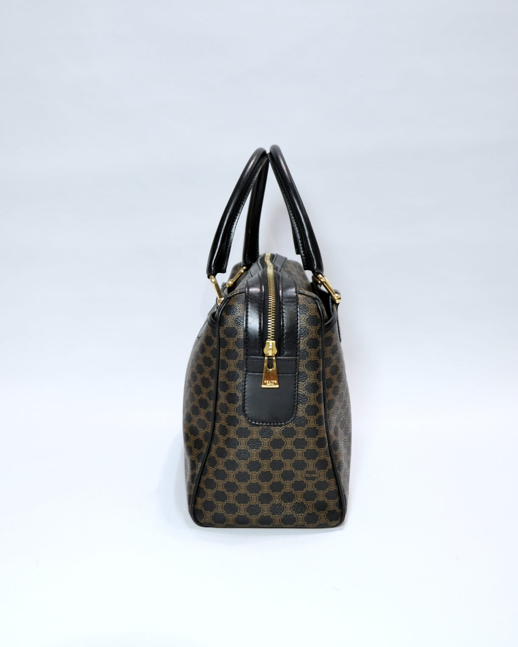 Celine Black Macadam Boston Bag