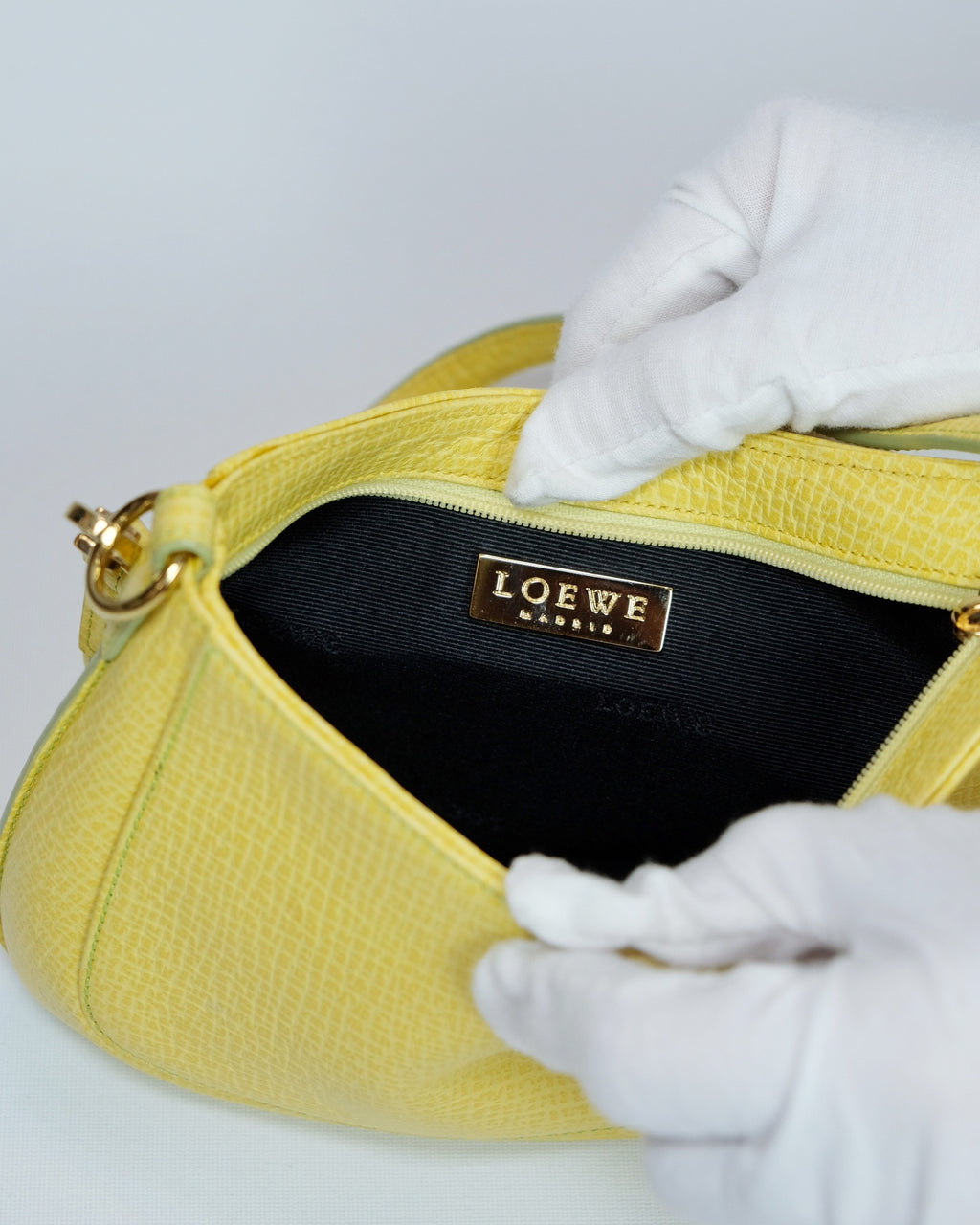 Loewe Lime Yellow Mini Shoulder Bag