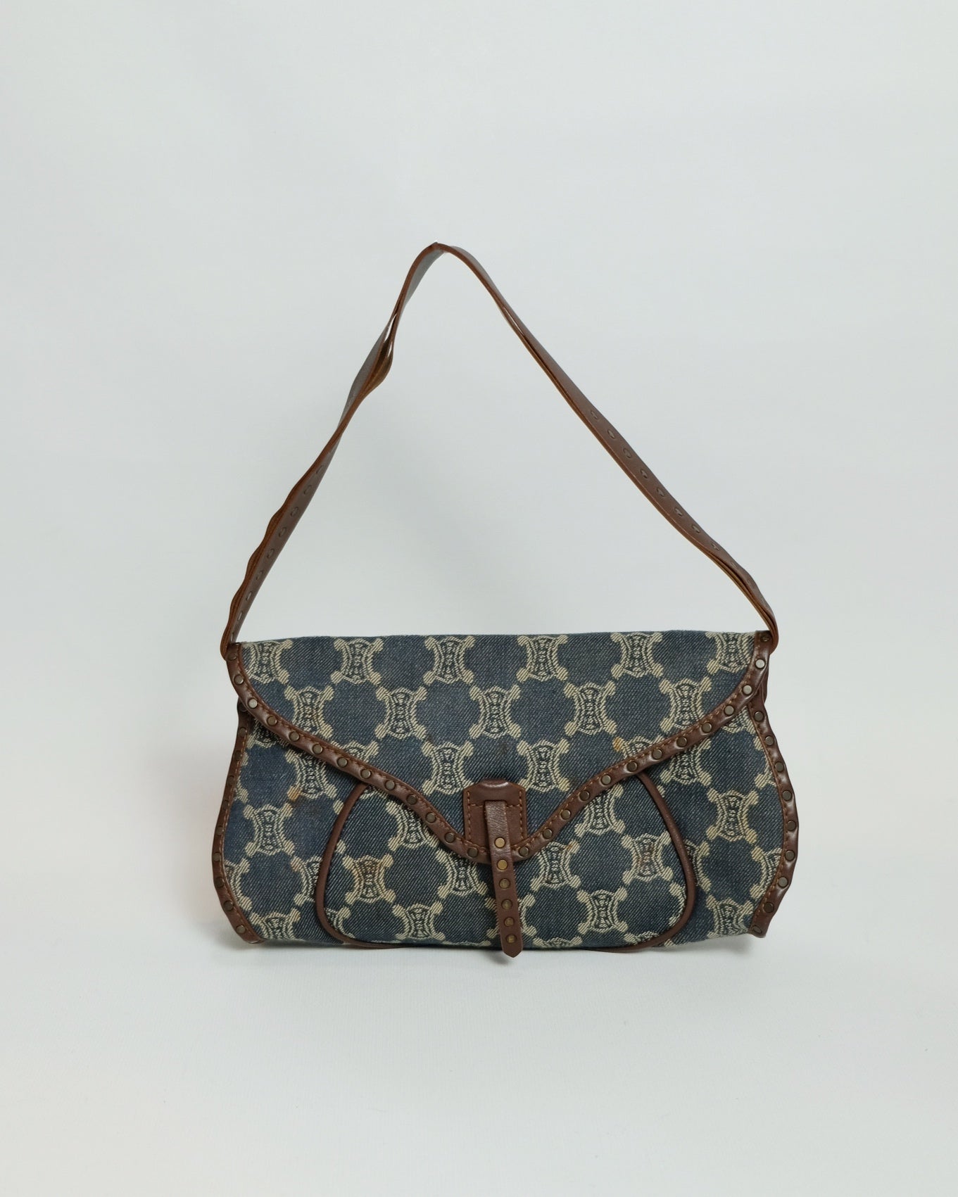 Celine Macadam Denim Poulbot Bag By Michael Kors
