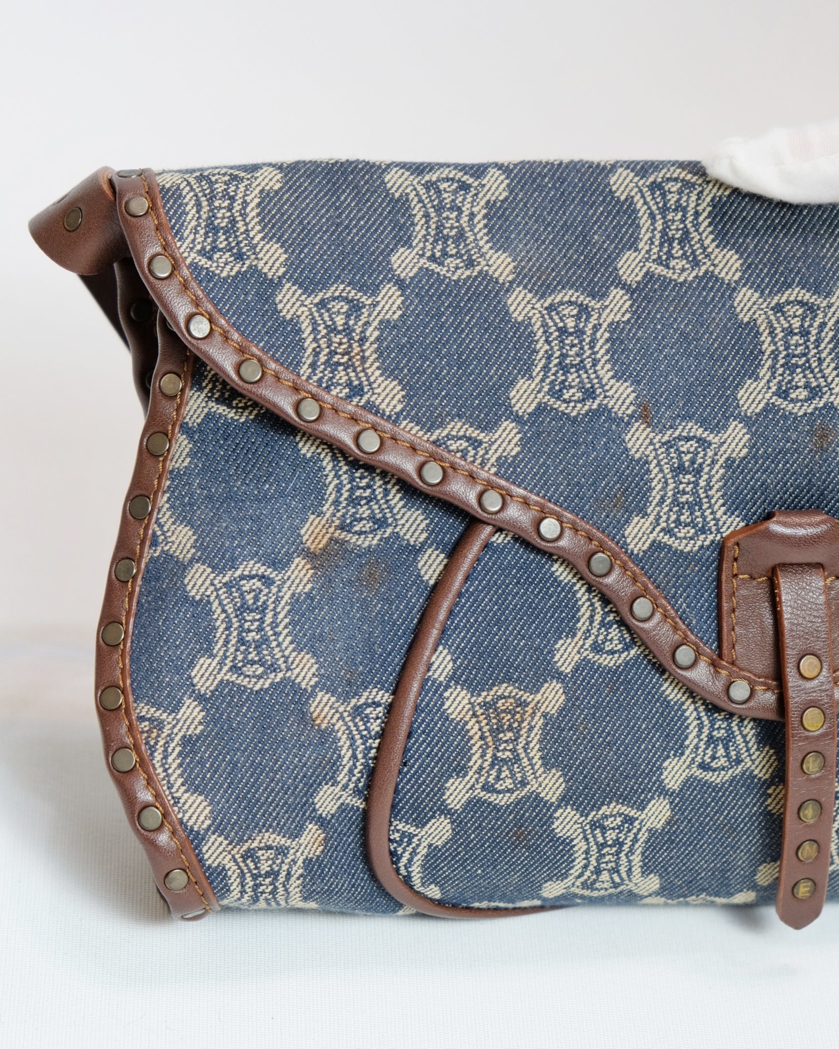 Celine Macadam Denim Poulbot Bag By Michael Kors