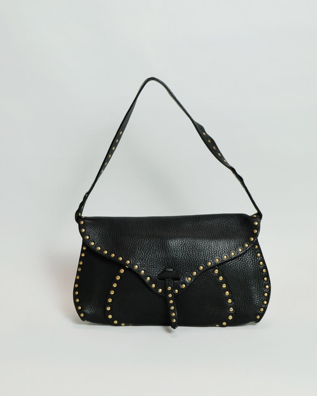 Celine Black Leather Poulbot Bag By  Michael Kors 