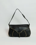Celine Black Leather Poulbot Bag By  Michael Kors 