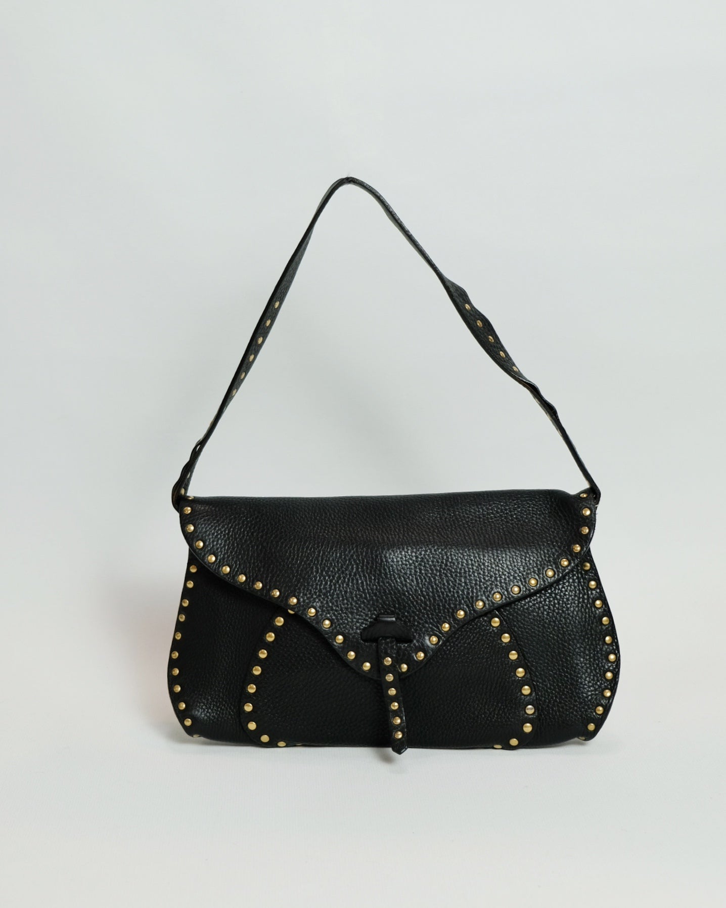 Celine Black Leather Poulbot Bag By  Michael Kors 