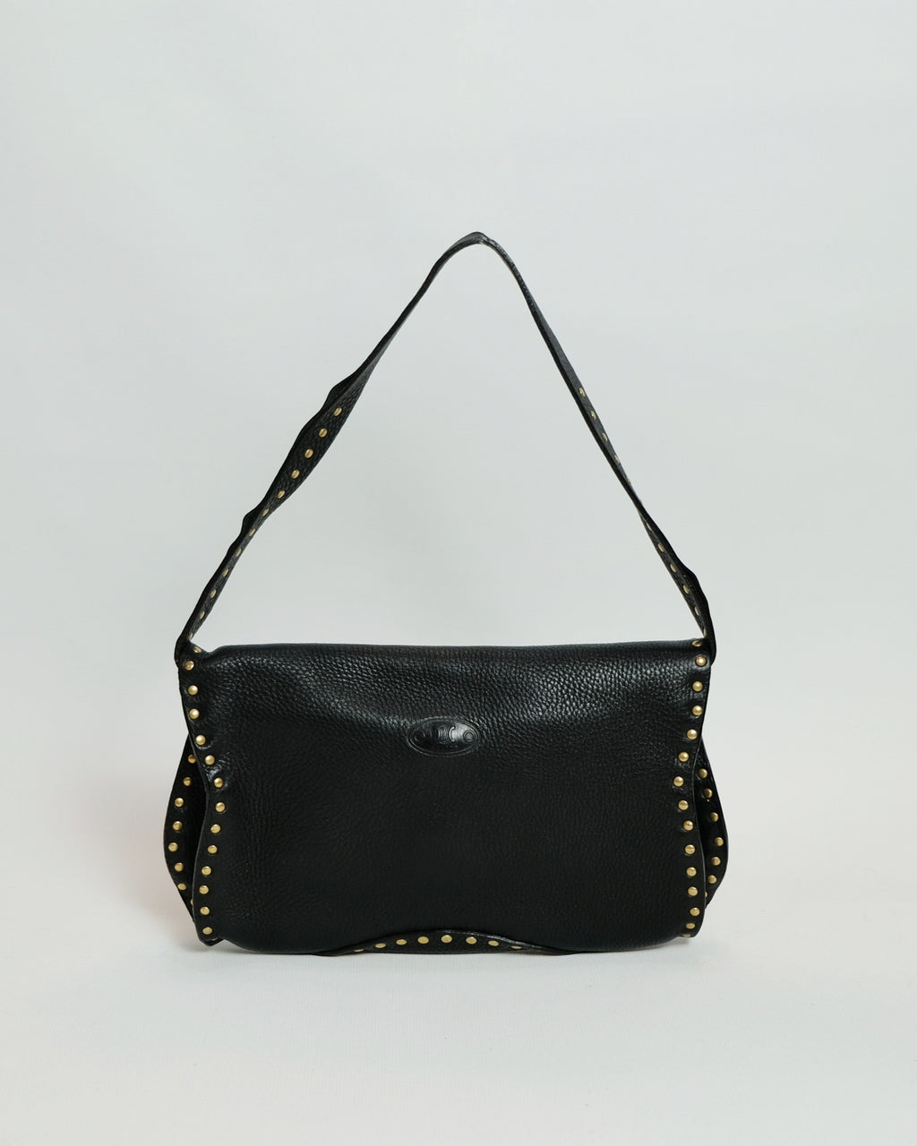 Celine Black Leather Poulbot Bag By  Michael Kors 