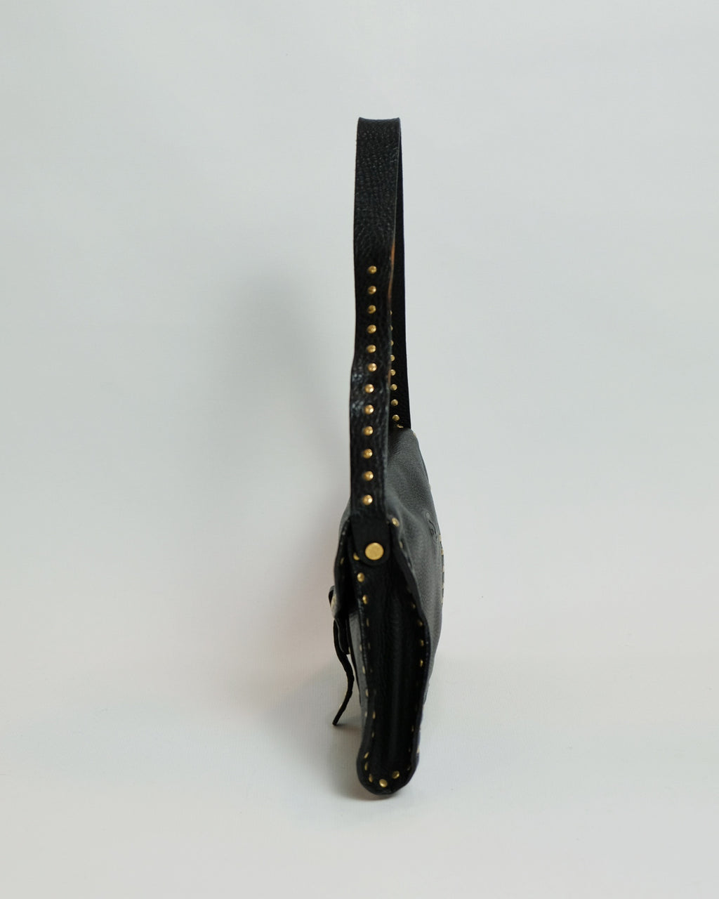 Celine Black Leather Poulbot Bag By  Michael Kors 