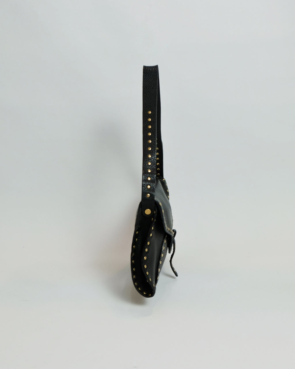 Celine Black Leather Poulbot Bag By  Michael Kors 