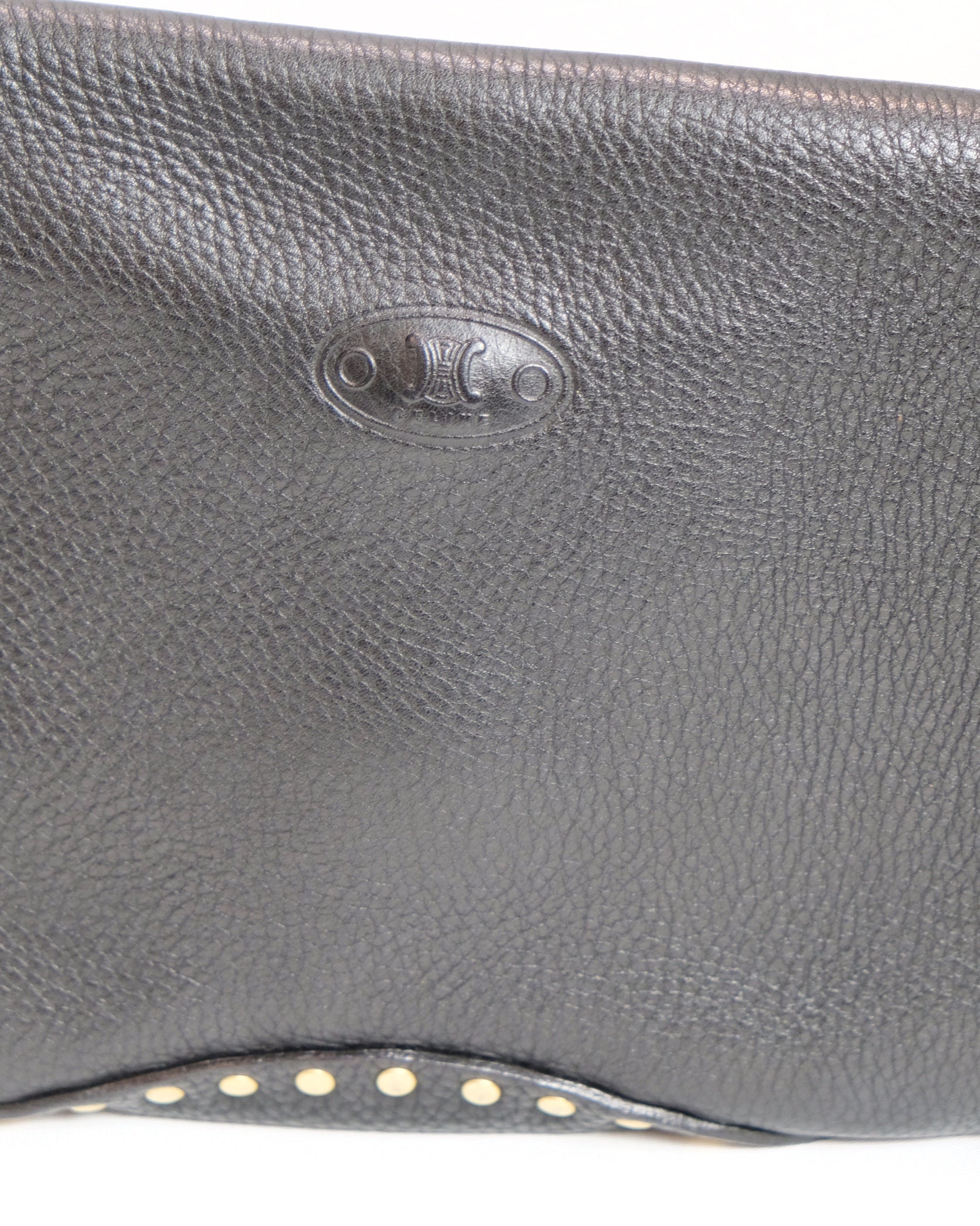 Celine Black Leather Poulbot Bag By  Michael Kors 