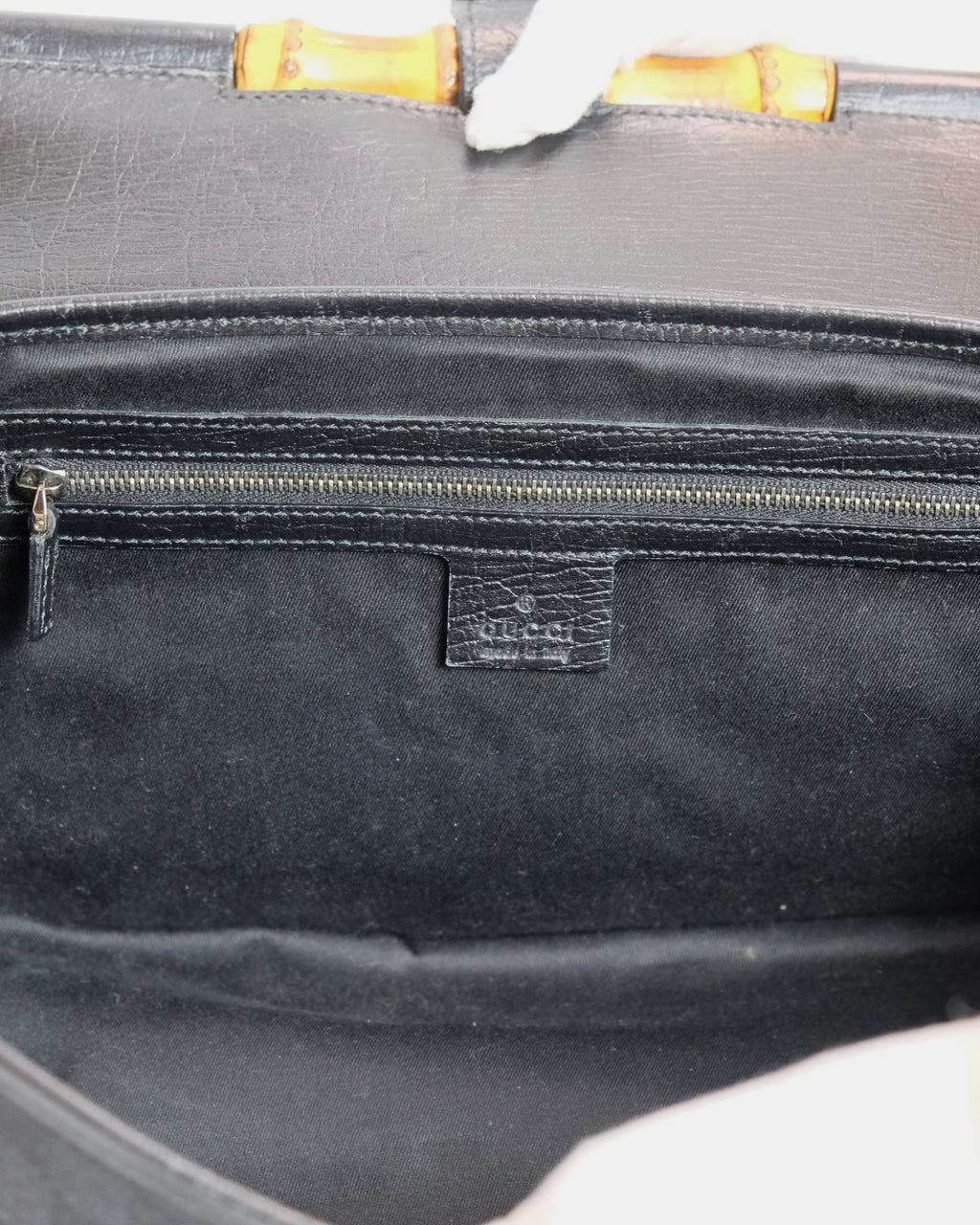 Gucci GG Canvas Bamboo Bullet Shoulder Bag By Tom Ford 1990s
