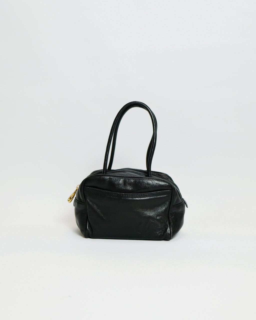 Loewe Mini Nappa Black Leather Bowling Bag