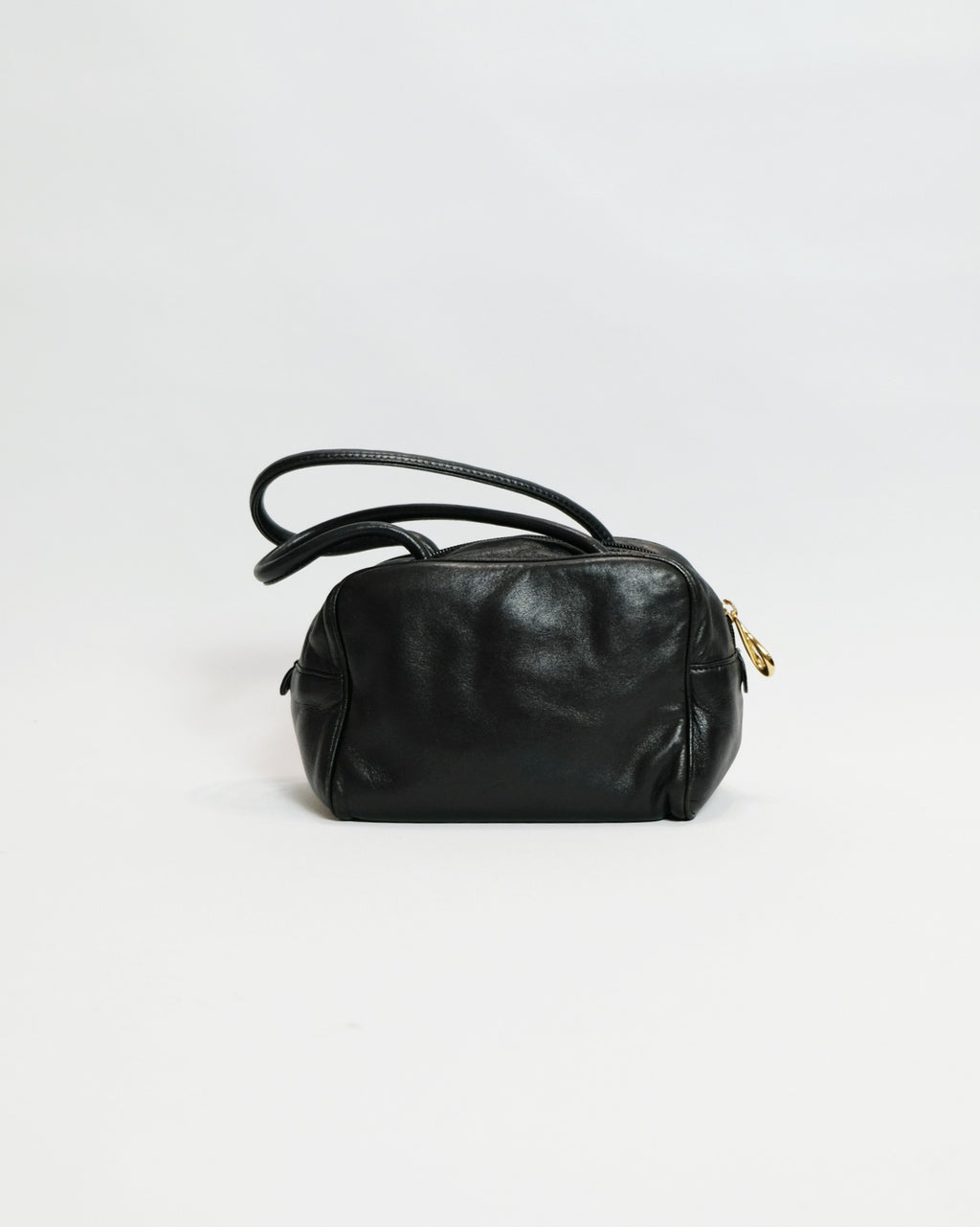 Loewe Mini Nappa Black Leather Bowling Bag