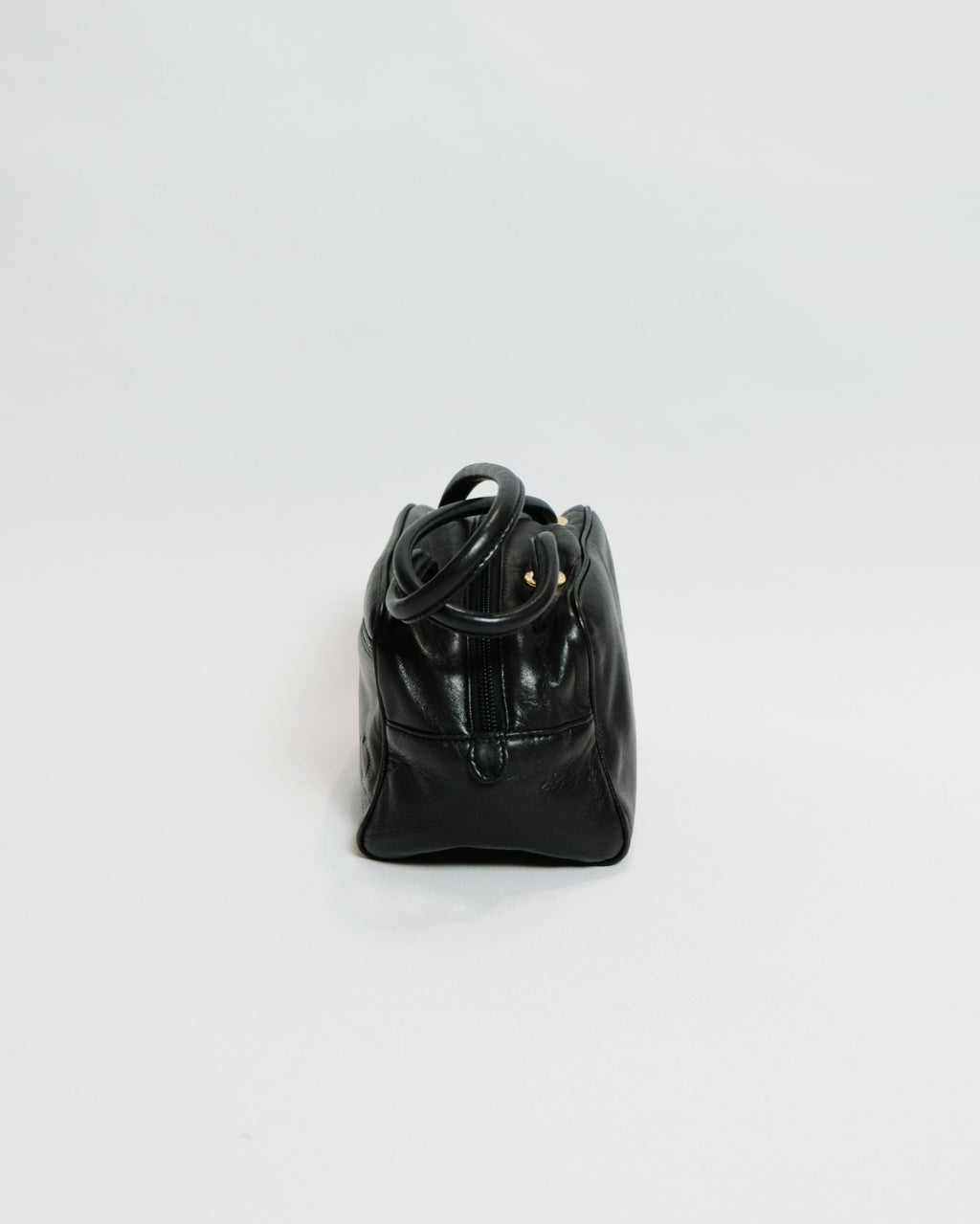Loewe Mini Nappa Black Leather Bowling Bag
