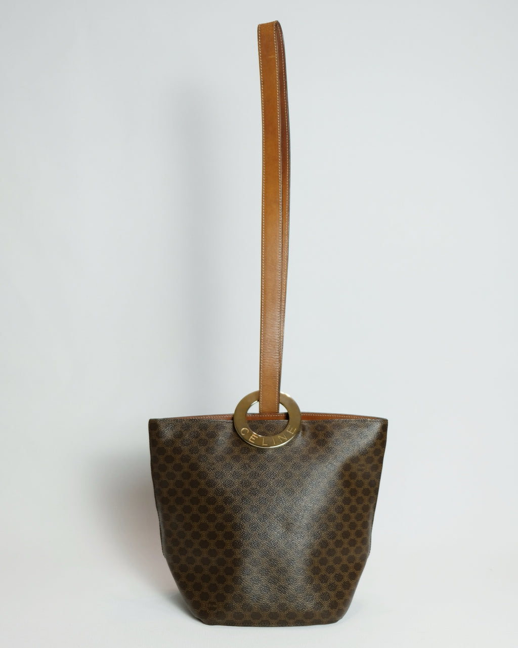 Celine Macadam Circle Ring Bucket Bag